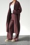 Women's Cherry Shawl Collar Long Knitwear Cardigan - 2