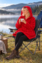 Rashell Welsoft Multi-Purpose Jacket Bathrobe Dressing Gown Zippered Hooded - 4