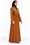 Abaya with Branch Embroidery and Belt |   Botanical Embroidered Abaya with Belt - 2