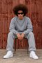 Men's Basic Crew Neck Long Sleeve Anthracite Sweater - 4
