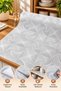 Lace Patterned Non-Slip Base Non-Perforated Pvc Oilcloth Coffee Table and Shelf Cover – Inside Cabinet, Drawer, and Kitchen Shelf Protective Cover
