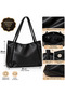 Women's Large Size Shoulder Bag – 38X28 Cm, Smooth Quality Leather, Lined, Single Compartment, Long Strap, Casual and Stylish Shopper Bag - 5
