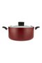Safecook Non-Stick Covered Stockpot Red 30cm - 3