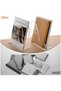 TPGP Small Desk Organizer Magazine File Holder Acrylic Organizer Rack - Hold Notebooks, Binders - 4