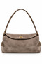 Vizon Women's Gold-Locking Genuine Suede Shoulder Bag.