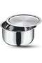 VINOD Stainless Steel 304 Grade Tope/Patila/Topiya with Lid - Diameter 16 cm, Capacity 1.6 litre