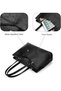 Laptop Tote Bag for Women 15.6 Inch Waterproof PU Leather Computer Bags Women Business Office Work Bag Briefcase - 4