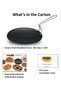 Futura 26 cm Hard Anosdised Concave Tawa, 4.88m Thick body (AT26), Black - 3