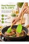 Leoxol Silicone Spatula Set | 2PCS Heat Resistant 230°C Kitchen Tools | Cooking Spatula & Oil Brush - 5