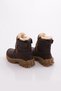 1056 Children's Fur Lined Side Zipper Thick Sole Parachute Fabric Snow Boots - 3