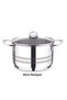Stainless Steel 6 Piece Stockpot Set, 20cm/3L, 26cm/8L, 30cm/14L Silver - 4