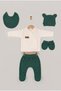 Baby newborn set 5-piece 0-3 months newborn hospital outfit bodysuit set - 2