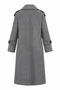 Women's Double-Breasted Collared Buttoned Long Cashmere Coat - 2
