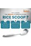 BERAM Premium Stainless Steel Plain Handle Rice Scoop – Food-Grade, Non-Stick Cooking Utensil - 4