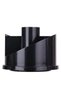 E38251A Rotary Desk Organizer, φ153×145mm, Black, Durable HIPS Material, 7 Compartments - 2