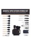 Cuken 19-Piece Kitchen Utensils Set, BPA-Free Silicone and Stainless Steel Knives, Complete - 2