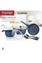 Essentials Granite 7 Piece Non-Stick Cast Aluminium Cookware Set | Induction Compatible - 5
