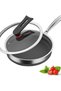 Arabest Stainless Steel Frying Pan Set, 30cm Nonstick Fry Pan with Honeycomb Carving, Stainless