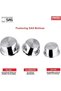 Vinod Stainless Steel Tope Set, 5 Pieces, 0.8 L to 2.2 L, Heavy Sandwich Bottom, Induction & Gas - 5