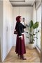Women's Romantic Scallop Lace Detailed Long Sleeve Body 60 cm - 4