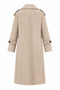 Women's Double-Breasted Collared Buttoned Long Cashmere Coat - 2