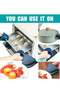 HOMESTAR 3 Pcs Kitchen Hot Plate Gripper, Stainless Steel Bowl Clip, Kitchen Tongs Bowl Dish Pan - 3