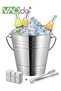 VAOdo Ice Buckets and Stainless Steel Ice Cubes for Parties Stainless Steel Beverage Chiller with