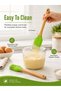 Leoxol Silicone Spatula Set | 2PCS Heat Resistant 230°C Kitchen Tools | Cooking Spatula & Oil Brush - 3