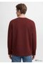Men's Burgundy Crew Neck Sweatshirt Andorra Sweatshirt - 5