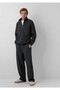 Men's Anthracite Knitted Trousers Dark Gray Melange Sweatpants