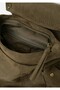 Women's Brown Backpack Dark Oil Green Bag - 4