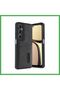 Realme C65 Compatible Leather Case with Sara Business Card Holder - Black Bezoss