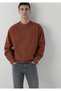 Men's Brown Crew Neck Sweatshirt Sequoia Sweatshirt