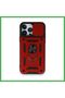 iPhone 15 Pro Compatible Case with Lens Ring Silicone - Red Bezoss
