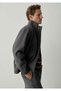 Men's Gray Jacket Dark Gray Melange Jacket - 2