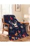 New Year's Deer Pattern 3D Digital Printed Fleece Blanket Tv Blanket