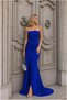 Straight-Cut Maxi Dress with Sequin Sleeves, Evening Gown, Mock Neck, Long · Color: Emerald · Size: M BX - 5