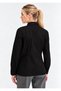 Women's Black Long Sleeve Slim Shirt. - 7