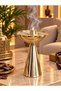 مبخرة استيل فضي لماع ارتفاع 27 سم
