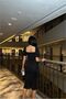 Evening Gown with Balloon Collar and Sleeves, Midi Length · Color: Black · Size: L BX - 2