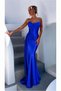 Satin Slit Dress Evening Gown Strapless Fabric · Color: Saks · Size: S Bsk2026 - 3