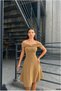 Women's Evening Gown with Elegant Collar - Madonna · Color: Gray · Size: L BX - 2