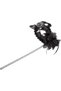 Black Glittery Photo Shoot Mask with Grip 18X29 cm - 4