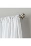 Flounced Ruffle Rod Pocket one Curtain Panel, 63 in, White - 3