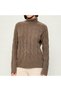 Women's Brand Logo Brown Sweatshirt Suitable for Daily Use