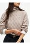 Women's Brand Logo Beige Sweater Suitable for Daily Use - 2