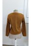 Women's Zippered Round Neck Suede Jacket - 6