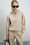 Cassandra Women's Knitted Sweatshirt Beige - 2
