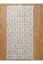 50 Piece Letter Number Symbol Stencil Set 250 Micron Mylar Turkish Character Wood Fabric Painting Template Agenova - 6