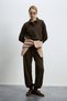 Sera Knitted Women's Sweatpants Brown - 3